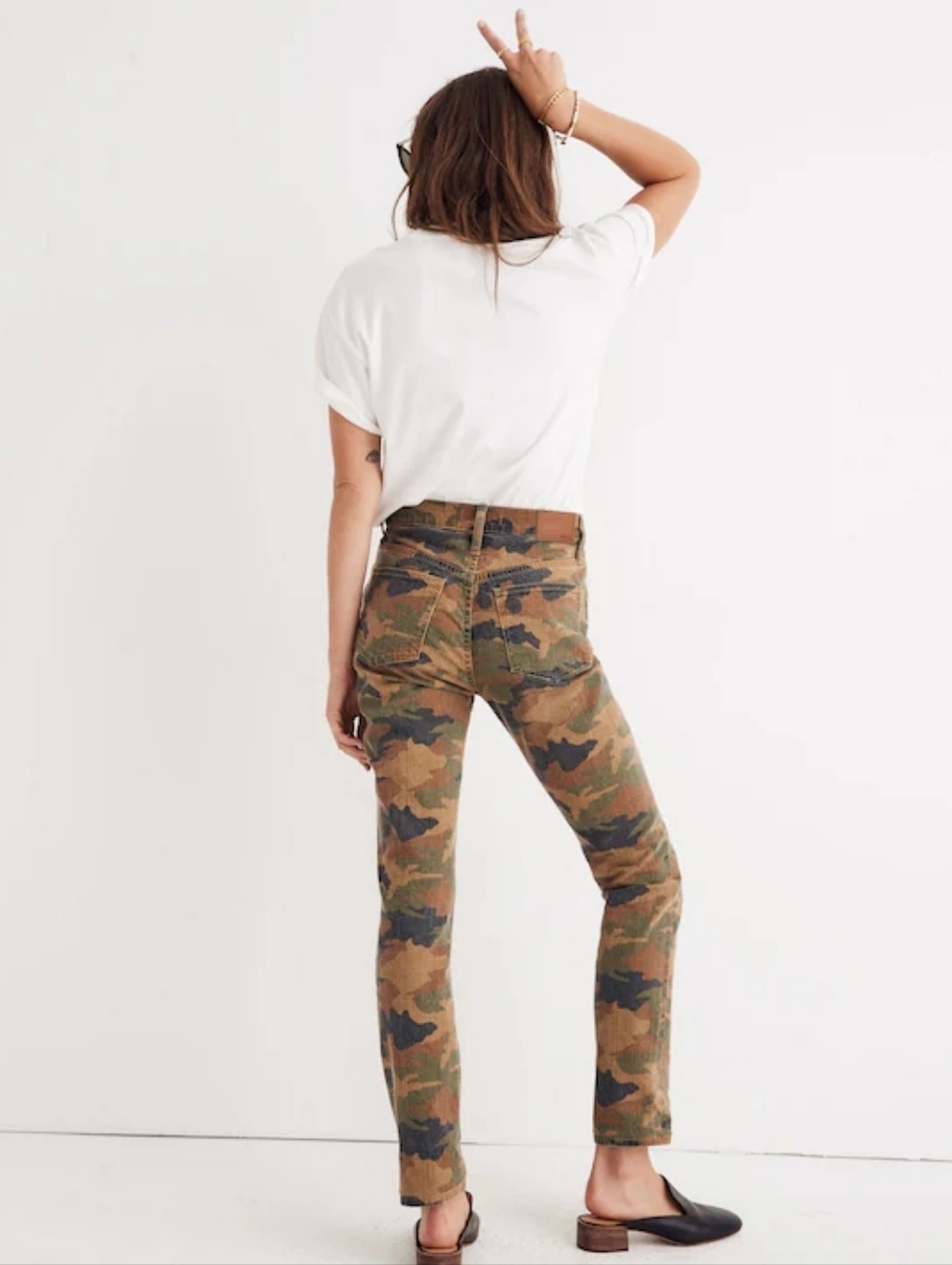 Madewell High-Rise Slim Boyjean in Bunny Camo Print - Size 26 - RARE - Picture 4 of 15
